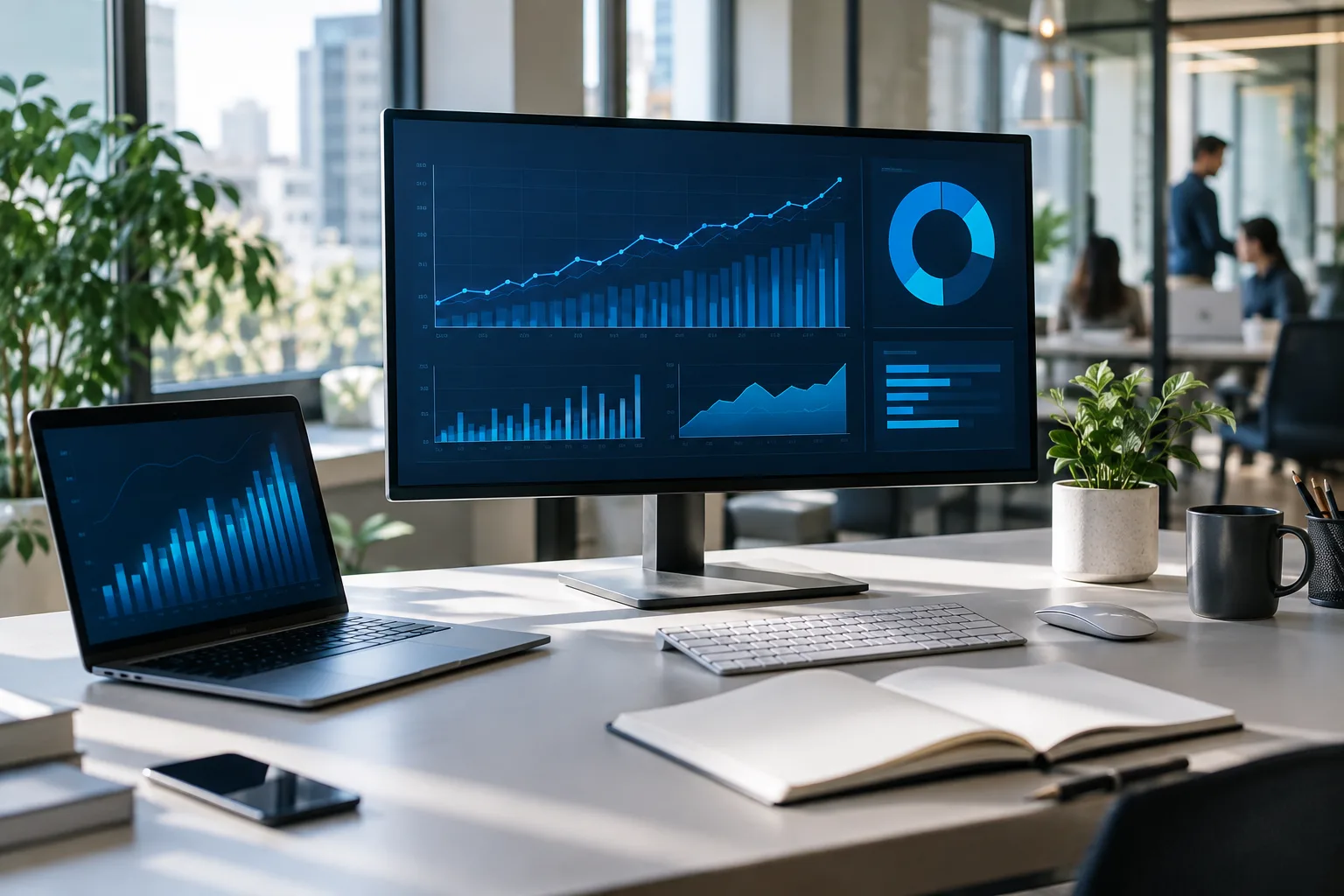 Digital marketing performance metrics, conversion tracking, and campaign ROI growth